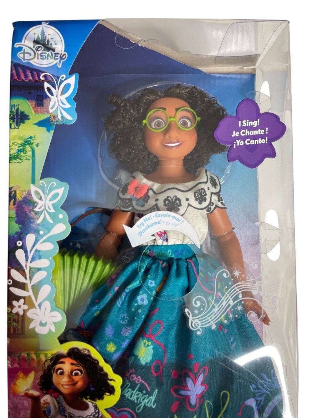 Disney Encanto Singing Mirabel Madrigal Doll 11" Multicolor With Box